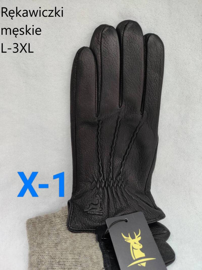 Rękawiczki skórzane damskie Roz L-3XL, 1 kolor Paczka 10 szt